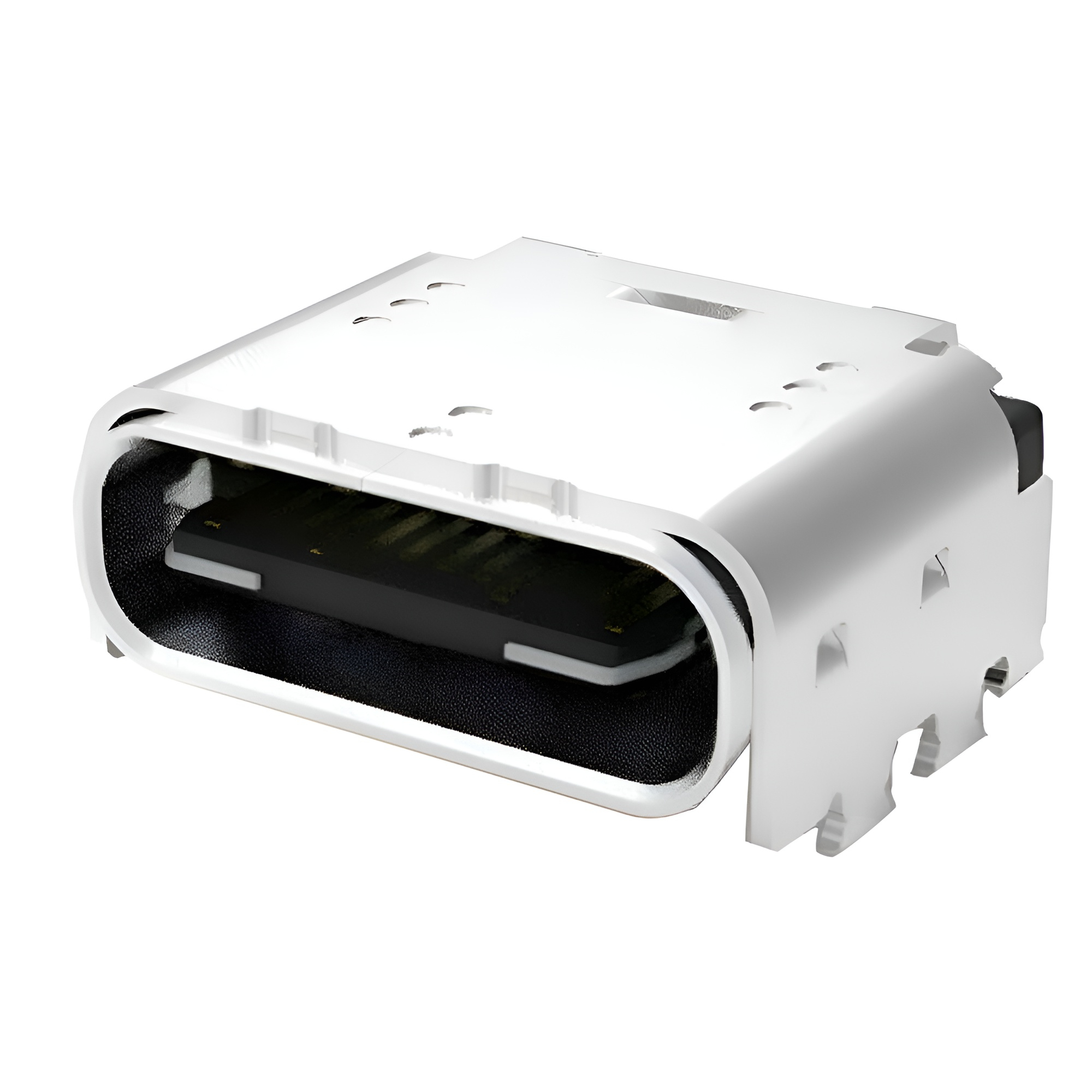 閃電USB 4.0 TYPE C 24P母座 板上雙貼SMT 六腳插板 長(zhǎng)度=8.05 雙殼
